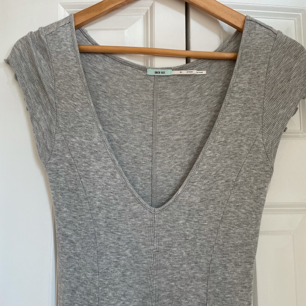 Soft grey skater dress